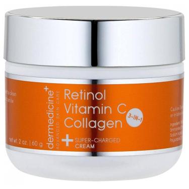 Imagem de Dermedicine Creme Dacial Anti Idade com Vitamina C, Retinol e Colágeno para Mulheres