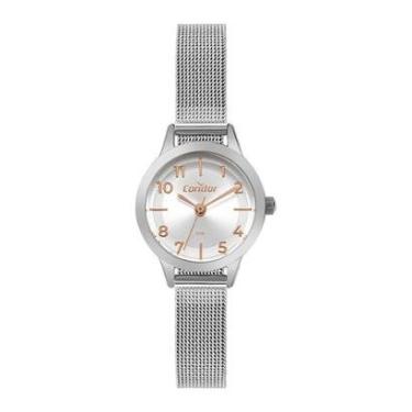 Imagem de Relógio Feminino De Pulso Original Condor Prateado Pequeno-Feminino