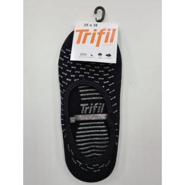 Imagem de Meia Pilates Feminina Trifil 7648 Antiderrapante.(o par), Preto, 35 a 