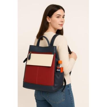 Imagem de Mochila Feminina de Couro Anti Furto Grd Zup Milano - Zup Bags, Mult C