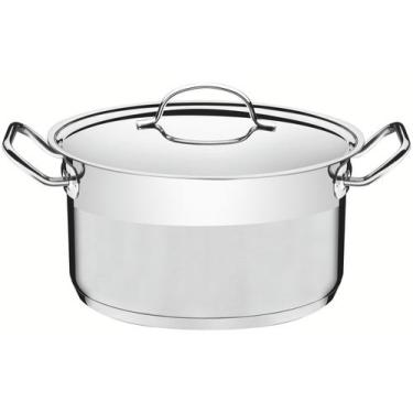 Imagem de Caçarola Tramontina Profissional Funda Inox Fundo Triplo 24, Inox
