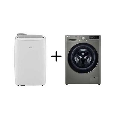 Imagem de Combo Lava e Seca LG Smart VC4 14kg Inox Look 127V + Ar Portátil 127V - LP1419IVSI.CV501