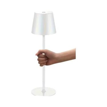 Imagem de Luminária De Mesa LED Portátil Sem Fio Recarregável Com 3 Cores E Dime