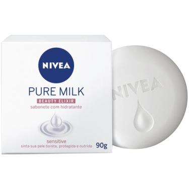 Imagem de Sabonete em Barra NIVEA Pure Milk Sensitive 90g, 1, 90g