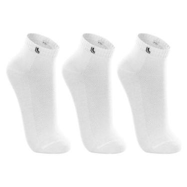 Imagem de Kit Com 3 Pares Esportiva Cano Curto Lupo 3225, 3 branco, 41/44