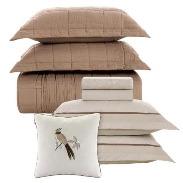 Imagem de Jogo de Colcha e Lençol Queen Karsten 200 Fios 100% Algodão - Capricho