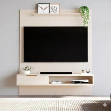 Imagem de Painel para TV até 75 Polegadas 100% MDF 187cmx219cm Plus - JB Bechara