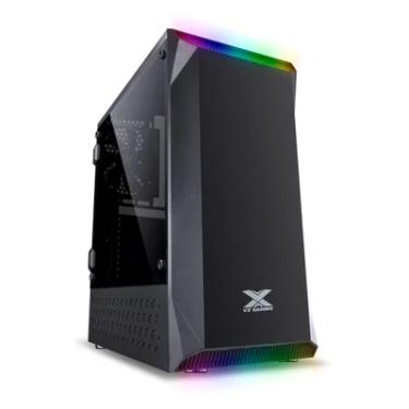 Imagem de Gabinete Gamer, Vx Gaming Borealis,b Janela Acrílica, Preto,  Frontal Com Fita Led Rgb
