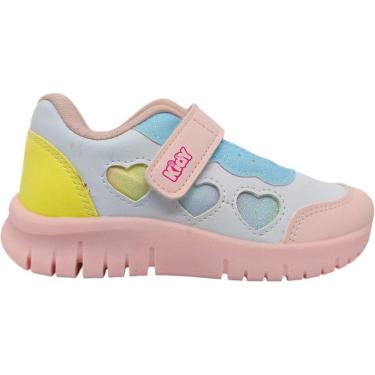 Imagem de Tênis Infantil Menina Casual Jogging/Running Dia a Dia Passeio Escola Com Glitter Anatômico Conforto Kidy 445-1007