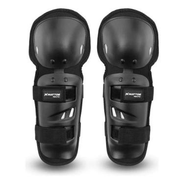 Imagem de Joelheira Mattos Racing Mx Trilha Motocross Cross Preta, Preto