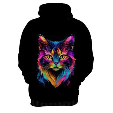 Imagem de Blusa de Frio de Gatinho Colorido Neon Vetor 2 - Kasubeck Store®, GG