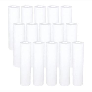 Imagem de 15 Refil Filtro Caixa D Água Cavalete Pp Liso 9 3/4 5 Micra Branco - R