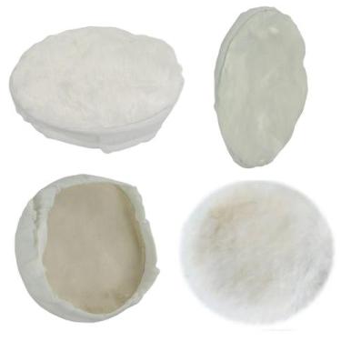 Imagem de Boina Lã 7 Polegadas 180mm Vestir Polir Polimento Disco p/ Politriz Ka