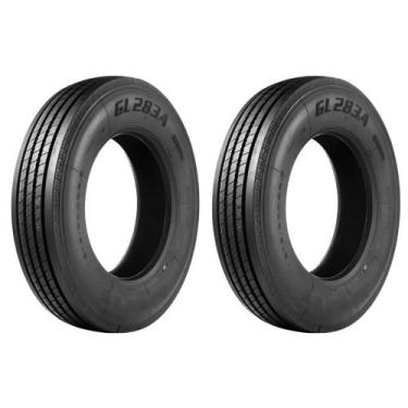 Imagem de Kit 2 Pneus 275/80R22.5 Liso 18 Lonas 149/146L GL283A Samson