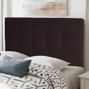 Imagem de Cabeceira Estofada Cama Box Casal King Size Fiorella 195cm material si
