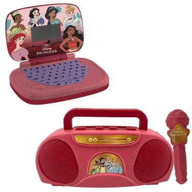 Imagem de Kit Princesas Laptop Infantil Bilingue+ Boombox Candide
