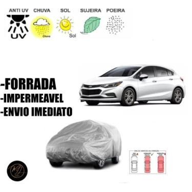 Imagem de Capa de Cobrir Carro CRUZE FORRADA G- Impermeável e Total Proteção  - 
