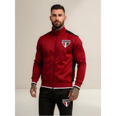 Imagem de Agasalho Conjunto São Paulo SPFC Oficial Masculino Esportivo Premium Escudo Bordado-Mas...