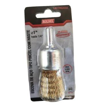 Imagem de Escova Aço Pincel Mini P/Furadeira 25mm 1" Rocast 319,0016