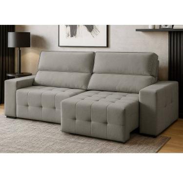 Imagem de Sofa 4 Lugares Retratil Reclinavel 280cm Veludo Village Ferguile