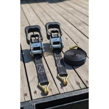 Imagem de Kit 2x Cinta Catraca 6m 1500kg Gancho J Segura Carga - Congratulations