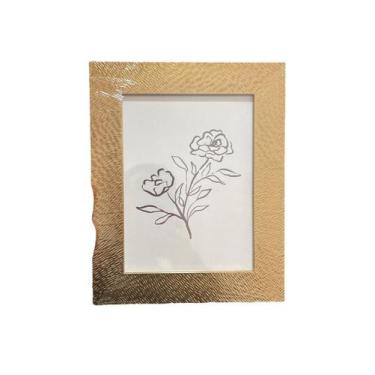 Imagem de Porta retrato em poliestireno dourado - 15 x 20 - Mart