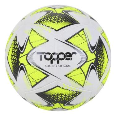 Imagem de Bola de Futebol Society Topper 22  BrancoVerde