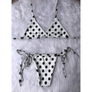 Imagem de Biquíni asa delta feminino várias estampas biquini sutiã decotado biki