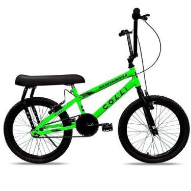 Imagem de Bicicleta colli aro 20 montadinha s/m verde neon 309-03d