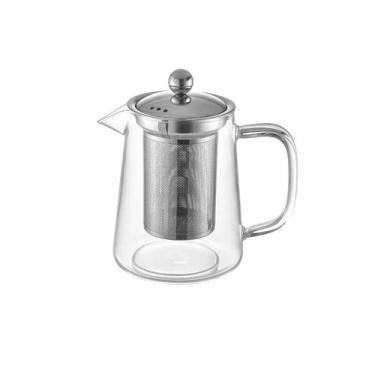 Imagem de Bule para Chá Oxford 700 ml Vidro com Infusor Aço Inox Design Moderno 