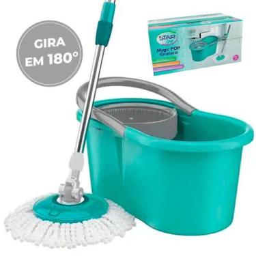 Imagem de Mop Giratório 12 Litros c/ Cesto giratório cabo extensível - STAR Limp