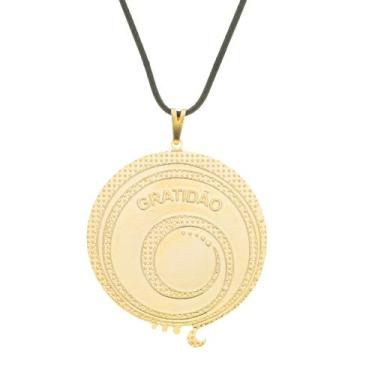 Imagem de Colar Símbolo Gratidão 33mm - Sunshine Cristais, Ouro