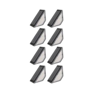 Imagem de Luzes LED Solares À Prova d'Água Para Degraus Externos, 8 Peças, Ilumi