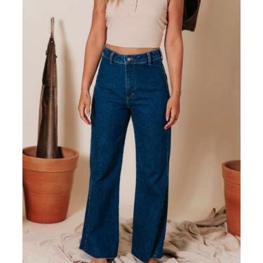 Imagem de Calça Jeans reta feminina  - Alcance Jeans