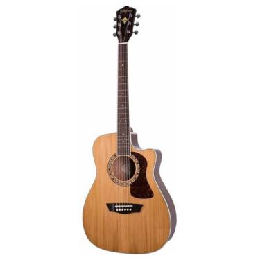 Imagem de Violão 6 Cordas de Aço Elétrico Com Cutway HF11SCE-O - WASHBURN