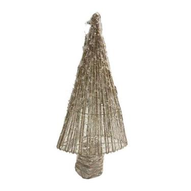 Imagem de Árvore De Natal Decorativa Leds Iluminada 40cm Cor Champagne - BKAZZA