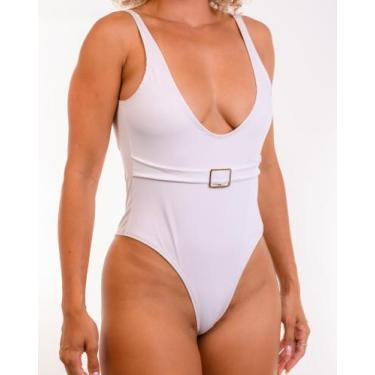Imagem de MAIÔ COM CINTO FIXO forrado com costas nua. Compre e GANHE eco bag per