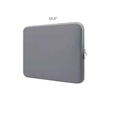 Imagem de Pasta P/ Note Up 13.3" Neoprene Com Ziper Cinza Claro