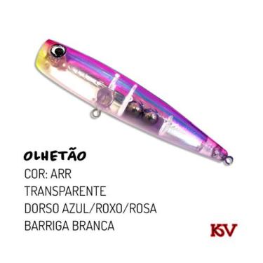 Imagem de Isca Olhetão Popper Artificial Da Kv 13,5cm poper superfície, Arr