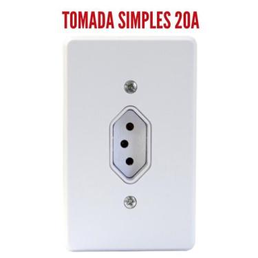 Imagem de Radial Linha Gelo Tomada ou Interruptor 4x2 Embutir 10A/20A Apagador, 