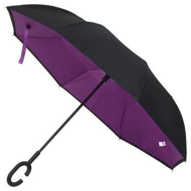 Imagem de Guarda Chuva Flip Fechamento Invertido 1,20 Metros Leve Cabo C Resiste