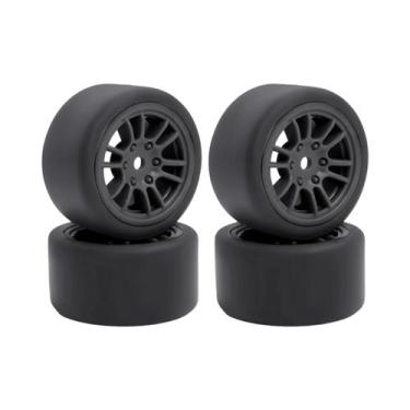 Imagem de Rodas De Corrida On-Road 1/24 1/28 Com Pneus Pré-Montados E Pinos Para