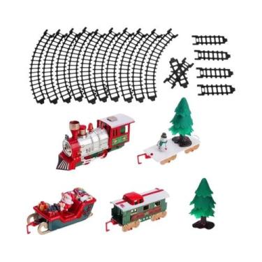 Imagem de Trem Elétrico Infantil Com Luz E Som, Funciona Com Bateria, Decoração 
