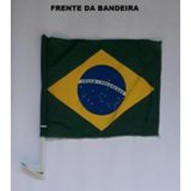 Imagem de Bandeira do Brasil para carro, com 20 unidades, tamanho 23 x 30 cm - R