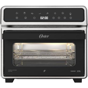 Imagem de Forno e Fryer 25L Oster Inox Digital Pro 8 em 1, 110V