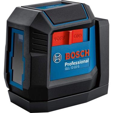 Imagem de Nível a Laser GLL 12-22 g 2 Linhas Verdes Faixa 12 Metros Carcaça Reforçada IP55 Suporte Rotativo Bosch