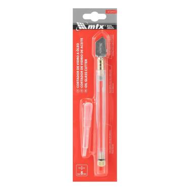 Imagem de Cortador de Vidro 10mm Auto Lubrificante Cabo Plástico Corte Preciso Sistema Que Reduz Atrito Design Ergonômico Inox MTX