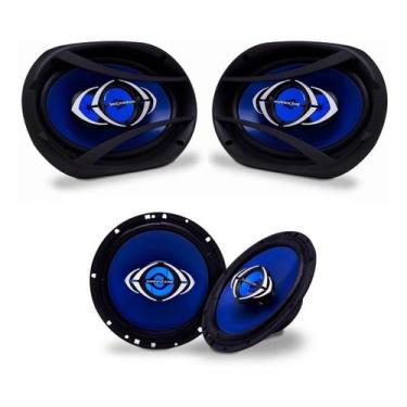 Imagem de Kit Prático Hurricane Alto Falante 6" + 6x9"