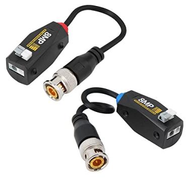 Imagem de Transmissor de par, vídeo emendado à prova de trovão Balun de alta definição de 8 MP para câmera de vigilância