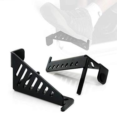 Imagem de Xprite metal Frente Aço Pé Pegs Resto Pedal para 2007-2018 Jeep Wrangler JK JKU 2DR / 4DR - 1 par